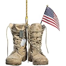 Christmas Tree Decorations, Ornaments for Christmas Tree, Veteran Boots Ornament, Army Boots, Army Ornament, Gift for Veteran (O)