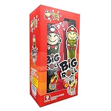 Tao Kae Noi Big Roll Crispy Grilled Seaweed Roll Spicy Flavour 9 Packets Per Box - 3 Boxes