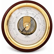 Fischer Barometer Pascal, Brass-Mahogany 6.7"" / 170 mm - 1434B-22-US (US Version)