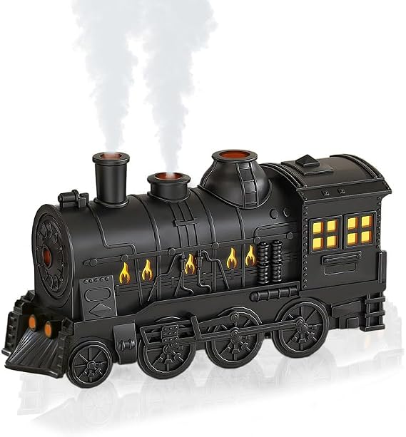 Train Diffusers for Essential Oils,300ml Magic Train Diffuser, Large Room Remote Control Aromatherapy Diffuser, Ultrasonic Cool Mist Humidifier Auto Off for Office Bedroom