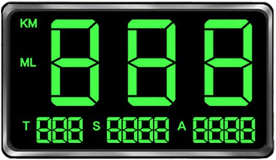GPS Speedometer Motorcycle HUD Electronics Universal Overspeed Warning Display Digital Track Bike Large Screen Alarm Car System