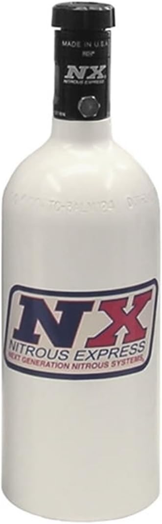 Nitrous Express 11010 1 lb Nitrous Bottle with Motorcycle Valve