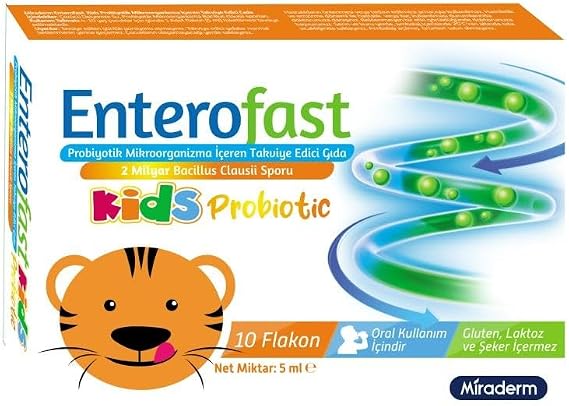 MİRADERM Enterofast Kids Probiotic 10 Flakon