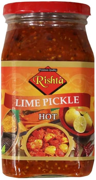 Rishta Hot Lime Pickle – Spicy & Tangy Indian Pickle with Authentic Flavors, 450g