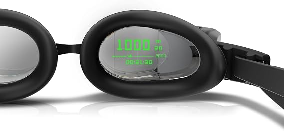 Holoswim Smart Swim Goggles 2PRO, AR Real-Time Display, Data Tracking & Training Plans Swim Goggles, Nano Anti-Fog