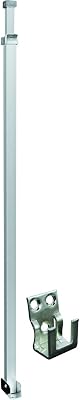 Prime-Line U 9920 Security Bar For Sliding Patio Doors, Adjustable, Aluminum Construction With Aluminum Finish Single Pack