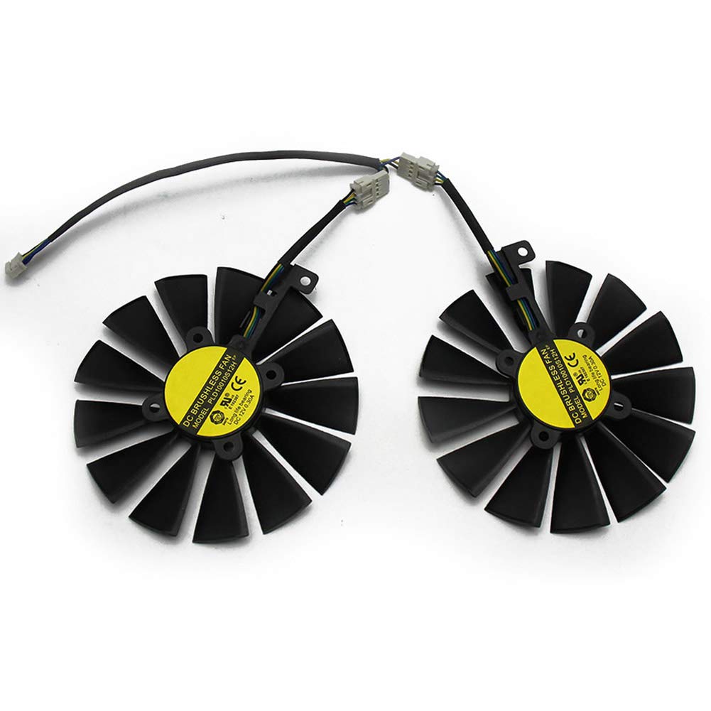 95MM PLD10010S12H クーラーファン ASUS ROG Strix Dual RX 470 570用 AMD RX470 RX570 ゲーミングビデオカード冷却ファン2個