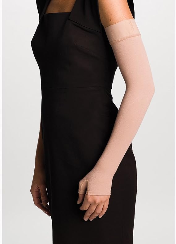 Sigvaris Advance Armsleeve 20-30 mmHg Advance Arm Sleeve with Gauntlet - Beige - Small Long