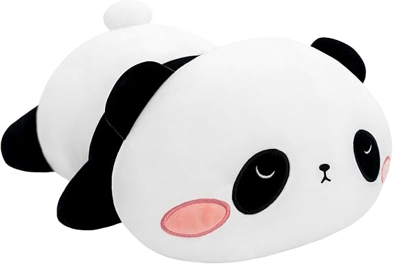 SQEQE Weighted Panda Plush for Anxiety - Cute Stuffed Animal, Soft Bear Pillow Toy Gift for Kids and Adults - 35CM