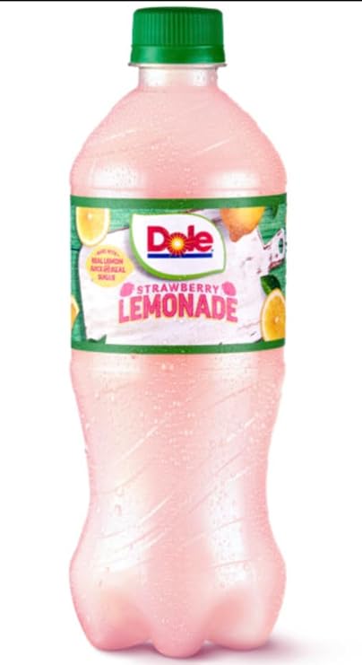 B4Y Dole Strawberry Lemonade, 20 Oz Soda Bottles (12)