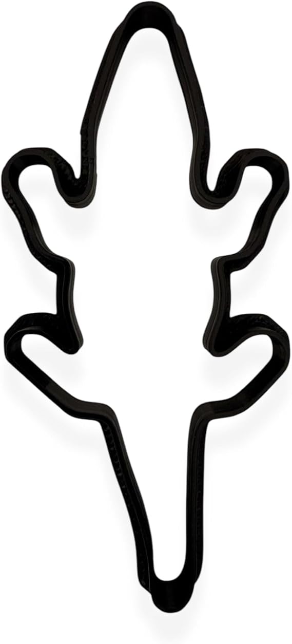 Alligator Cookie Cutter with Easy Push Design (5 inch)