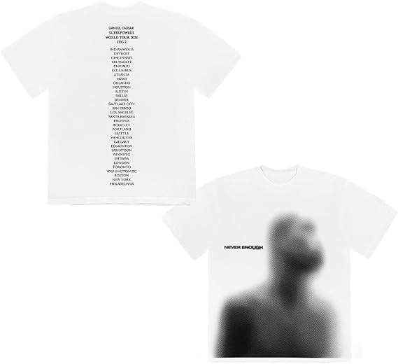 Daniel Caesar Tour Blur TEE Summer Men/Women Streetwear Tshirt Shirt Short Sleeve