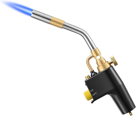 High Intensity Propane Torch Head for MAP Pro MAPP Propane Tank Portable Trigger Start Soldering Torch for Gas Welding Stripping Paint Searing Steak