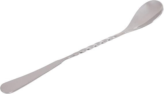 Thirsty Rhino Skede, 8 Inches Professional Bar Cocktail Mixing Spoon, Stainless Steel (Set of 2)