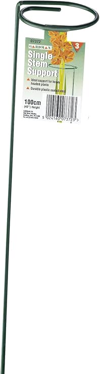 Gardman R716 Single Stem Blossom Support, 40" High with 3" Loop