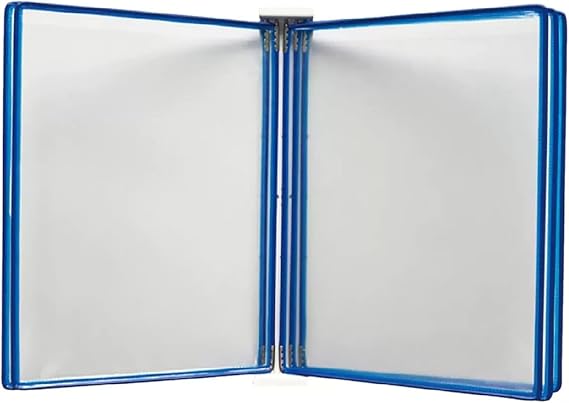 Folder Multi-Layer Folder Portfolio Folder a4, Wall-Mounted Flip Book Organizer, Wall-Mounted Poster Flip Book Display,A3 Wall Hanging Units Flip Folder with Magnetic Base,5 Pages File Organizer for