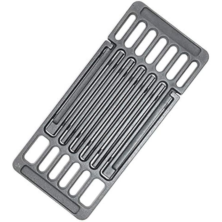 Hongso Adjustable Cast Iron Grates, Universal Cooking Grid Grate Replacement for Gas Grill, Extends from 14 up to 20 L,1 Pack