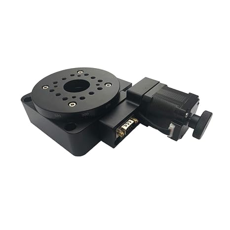 Electric Rotating Machine Optical Rotating Platform Motorized Rotation Stage 100mm Bearing Scale