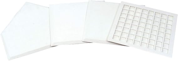 Champro Base Set - 4 Waffle Bottom Rubber Baseball, Softball, Kickball Throw Down Style Bases, Small (B026B) WHITE