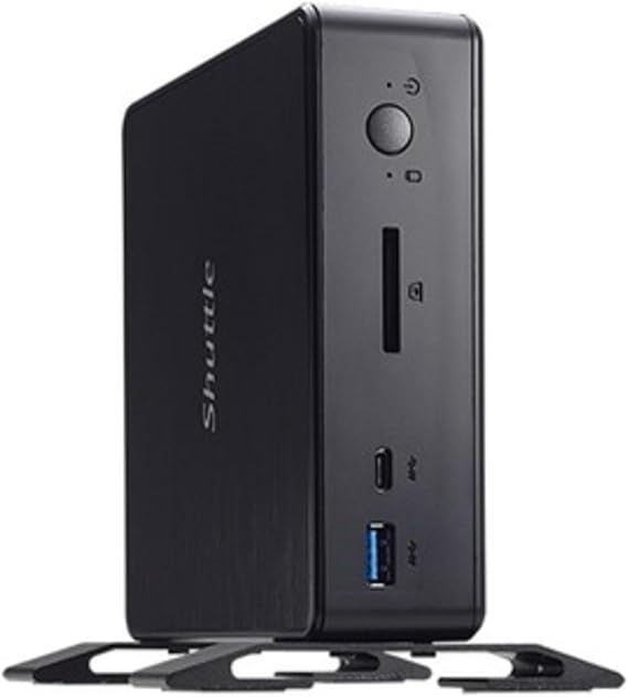 Shuttle XPC Nano NC10U Mini Barebone PC Intel Celeron 4205U Embedded No Ram No HDD/SSD No OS