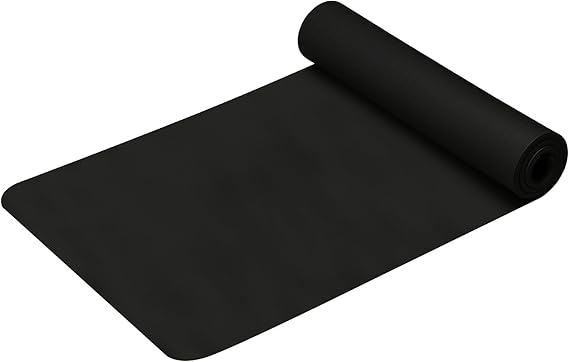 Thin Yoga Mat 1/5 Inch Thick High Density Anti-Tear Non Slip Exercise Yoga Mat with Carrying Strap Hot Yoga Mat for Fitness, Home Yoga, Gym, Stretching, Workouts, Floor, Pilates
