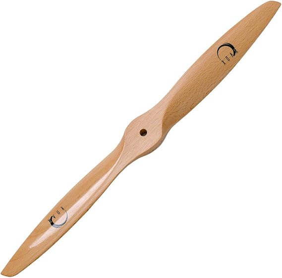 XOAR PJA 19x6 19 Inch 2 Blade RC Airplane Propeller Wood Prop for Gasoline Fixed-Wing RC Model Planes (19 x 6, Tractor)