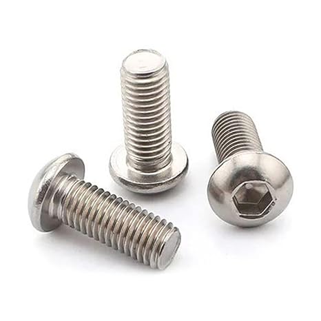 50 Pcs 1/4-20 x 1-1/2 Button Head Socket Cap Bolts Screws,304 Stainless Steel 18-8,Allen Socket Drive,Bright Finish,Fully Machine Thread (1/4-20 x 1-1/2 50pcs)