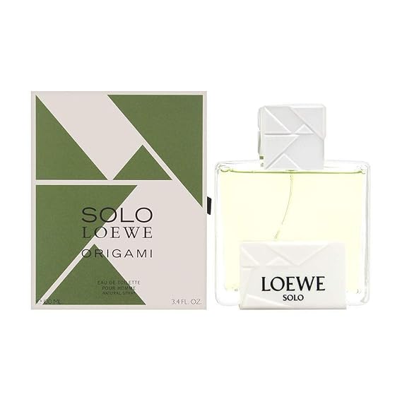 Loewe Solo Origami for Men Eau De Toilette Spray, 3.4 Ounce