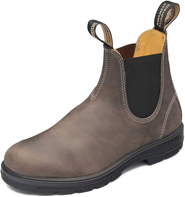 Blundstone Unisex Leather Lined Pull-On Boot Steel Grey 6.5 M UK