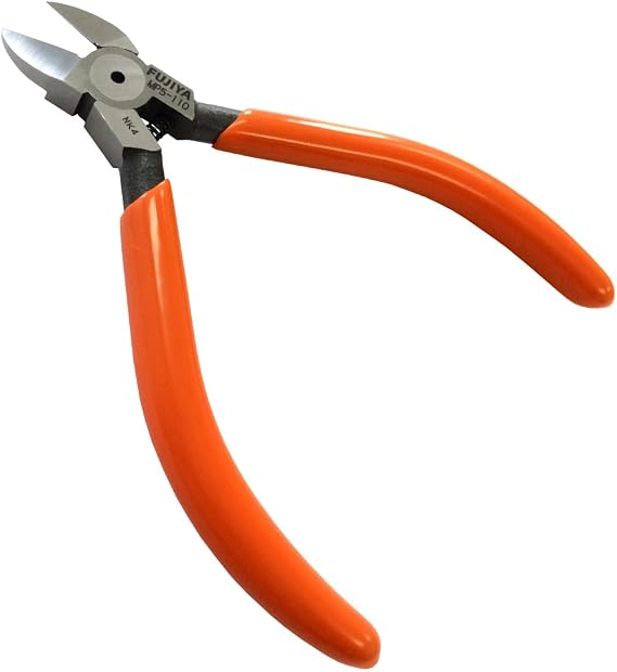Fujiya Plastic Nipper with Spring, Small Type 110mm Blade with Mirror Finish for Sharpness MP5-110