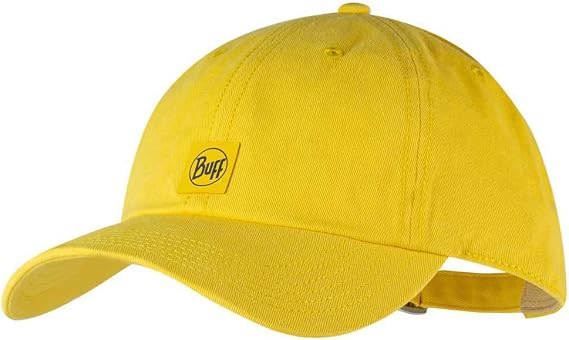 Buff Adults Solid UPF 50 6 Panel Lightweight Running Baseball Cap Hat - Yellow
