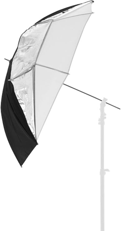 Lastolite Manfrotto All-in-One 99 cm şemsiye – Gümüş/beyaz