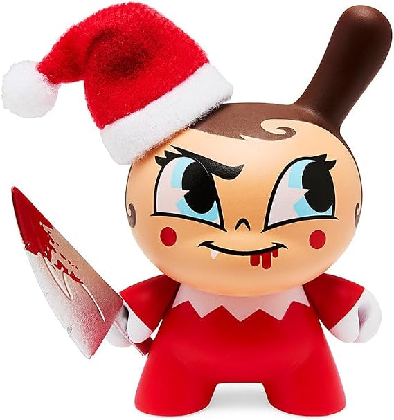 Kidrobot 2022 Holiday Dunny: Go Elf Yourself 3 Inch Holiday Dunny - Evil Edition