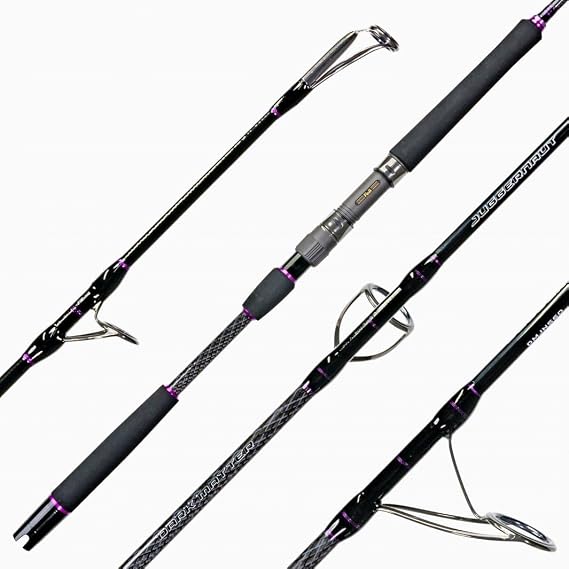 Dark Matter Fishing Rods - Juggernaut Jigging Rod, Spinning Rods for Fishing, Lightweight Jigging Rod with Fuji Guides & EVA Grips, Carbon Fiber for Saltwater & Deep Sea - Carbon, 6'0"