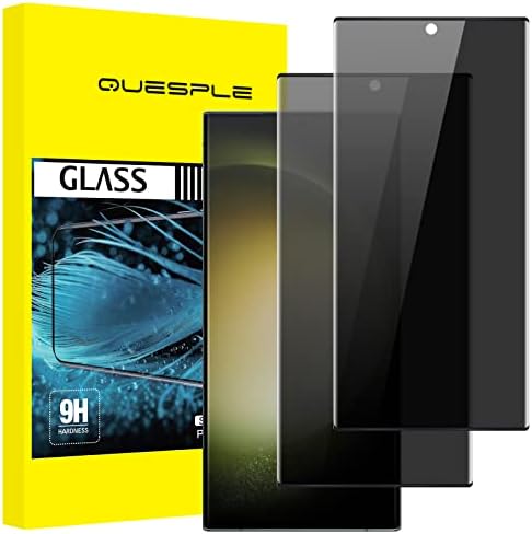 2 Pack for Samsung Galaxy S23 Ultra Privacy Screen Protector 6.8 Inch, 9H Tempered Glass, Zero Bubble, High Sensitivity, Case Friendly [Does Not Support Fingerprints]