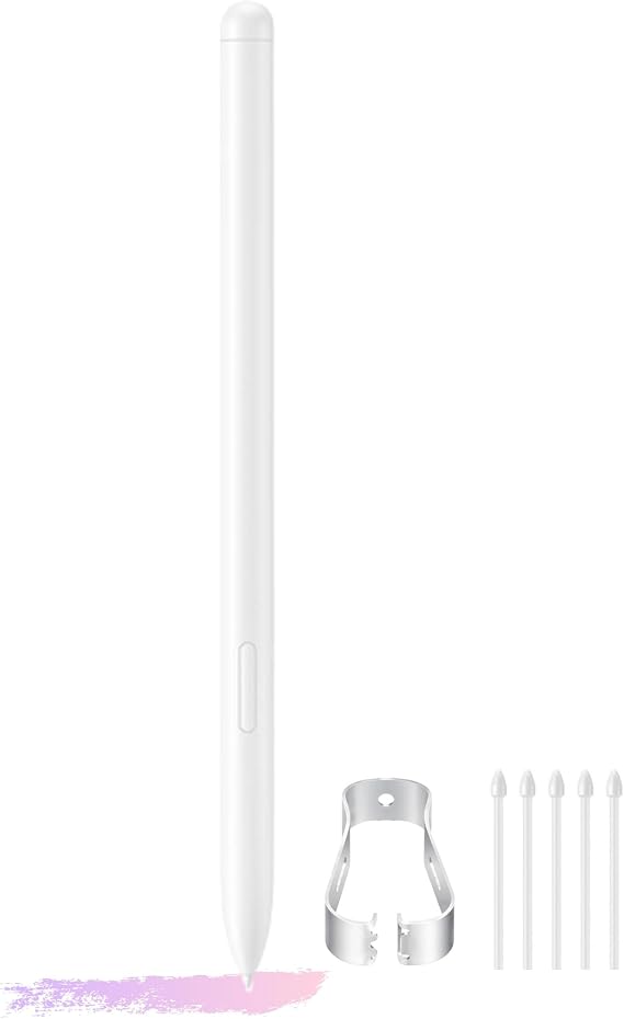 Galaxy Tab S9 FE S Pen Replacement for Samsung Galaxy Tablet S9 FE Stylus - Air Command, Magnetic Attraction, Compatible with Tablet S9 FE/S10 FE Stylus Pen (Beige)