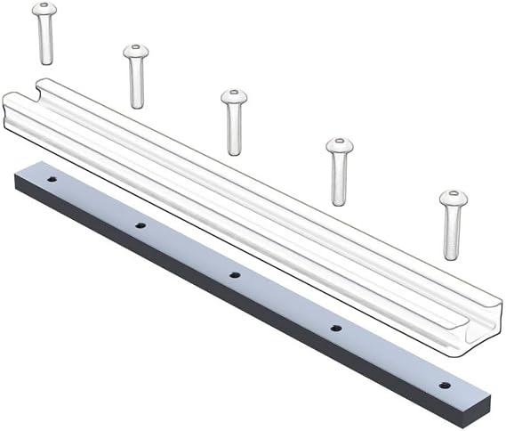 YakAttack Fullback Backing Plate 8" Aluminum Support for GT90, GTSL90, GTTL90 GearTrac | Replaces Nuts and Washers | Snug-Fit Mount Plate | Yak Attack USA-Made