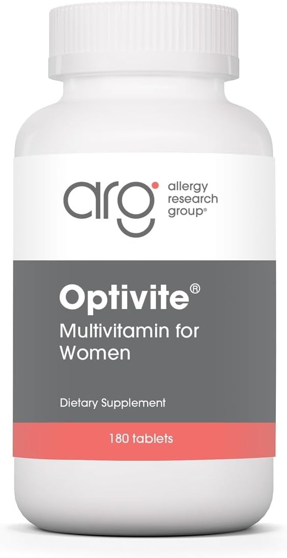 Optimox ARG Optivite Women's Multivitamin, PMS Support, 180 Count
