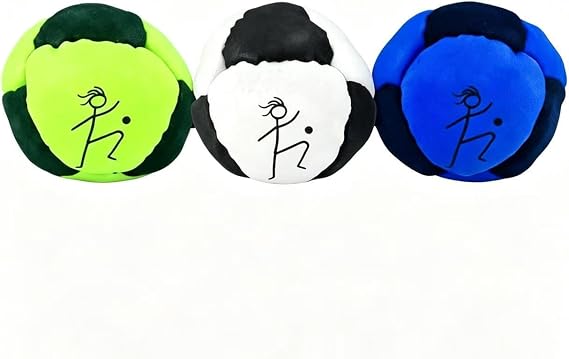2026 New Hacky Footbag Set,Handmade Footbag Sacks, Soccer Footbags Juggling Balls