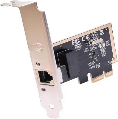 IO Crest PCIe Gigabit Ethernet Network Card-Independent Port 1000Mbps, Realtek RTL8115H Chip Support LACPBridgeNASSoft Router, Compatible with WindowsLinuxServer PCIe x1 to x16