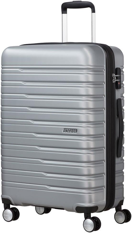 American Tourister Flashline - Spinner M Koffer 67 cm 69/75 L Silber (Sky Silver)