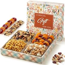 Broadway Basketeers Dried Fruit and Nuts Gift Tray-Holiday Gift Basket, Birthday, Sympathy, Get Well, Corporate Healthy Gifts