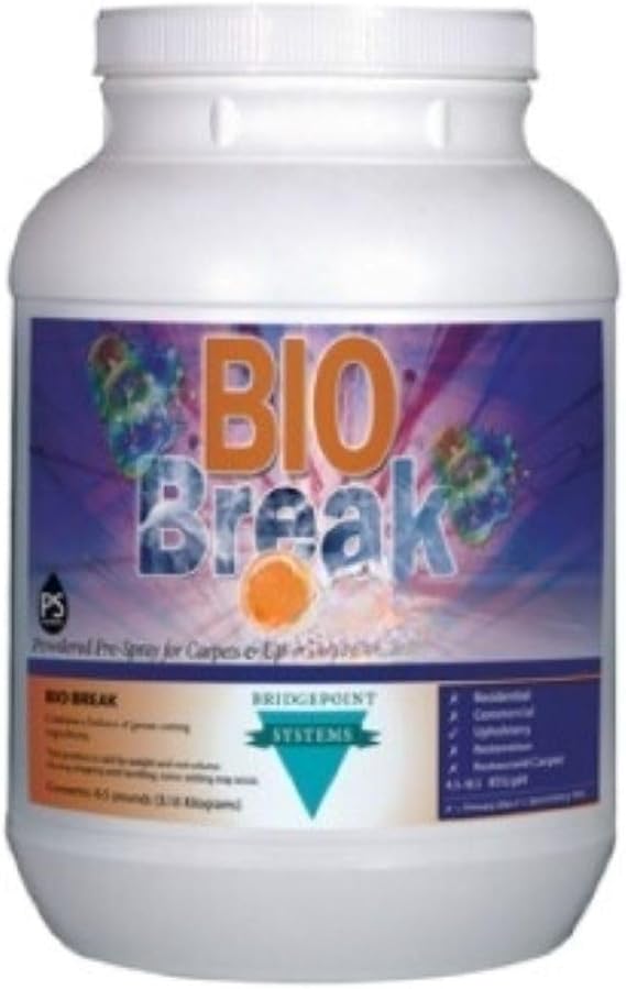Bio Break Professional Carpet and Upholstery Pre-Spray Cleaner, Enzyme-Based Grease Remover