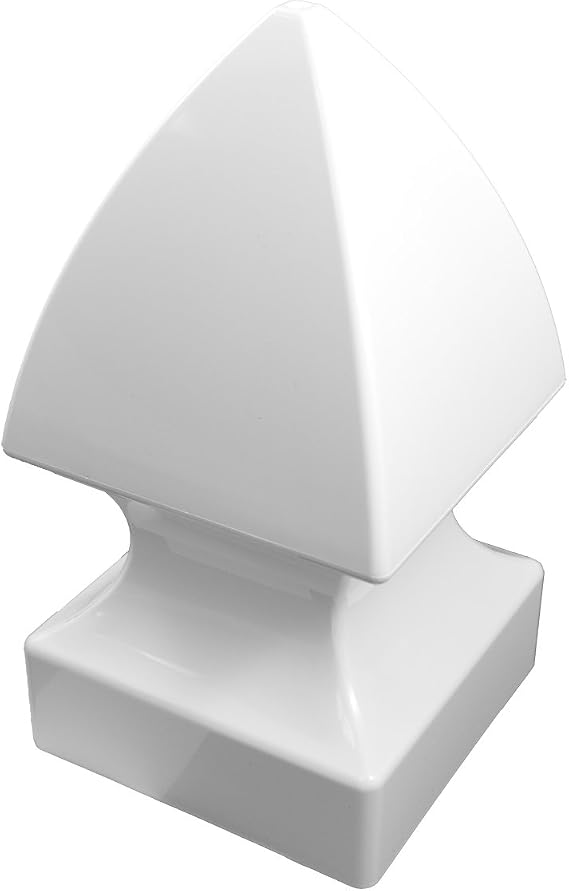 Weatherables 3.5 x 3.5 Post Cap Weatherproof Premium Outdoor Vinyl Post Cover for Lasting Durability and Easy Installation on Vinyl Decks, Patios, Porches, or Mailbox Posts (Gothic)