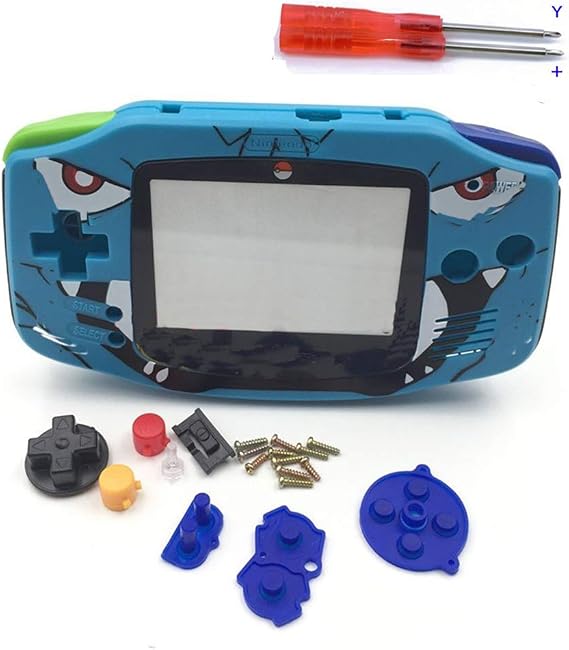 Fortune Cats Gameboy Advance GBA Konsolu Renk Temizle için Yedek Konut Kabuk Kılıf Kapak Cilt Düğmesi