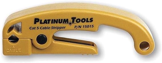 Platinum Tools 15015C Accepts cable diameters from 0.18 to 0.25 (4.5mm, Cable Stripper for Network and Coax Cable