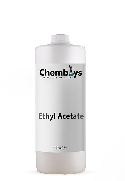 Ethyl Acetate Industrial Grade Solvent Multi-Purpose Liquid for Manufacturing, Industrial Processing, Chemical Formulation & Commercial Applications - 1 Quart