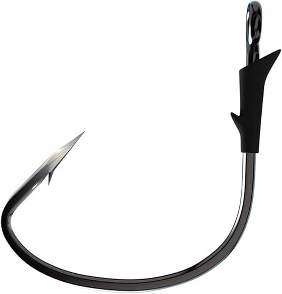 Eagle Claw TK190-1/0 Trokar Tournament Tube Hook, Platinum Black, Size 1/0 (Per 7)