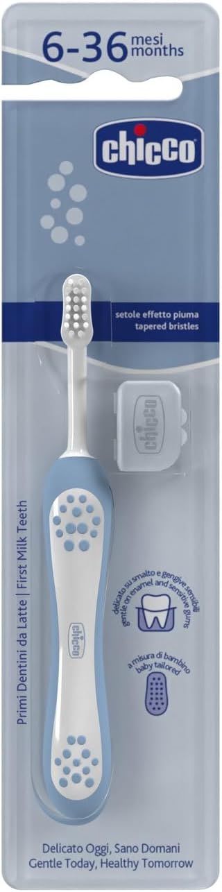 chicco Toothbrush, 6-36 Months, Blue