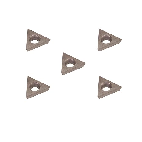 THINBIT 5 Pack MBCIZ02D5U MBC Series, 0.002" Radius, Flat top, Uncoated Carbide Boring Insert for Non-Ferrous alloys, Aluminium, Plastic Without Interrupted cuts.
